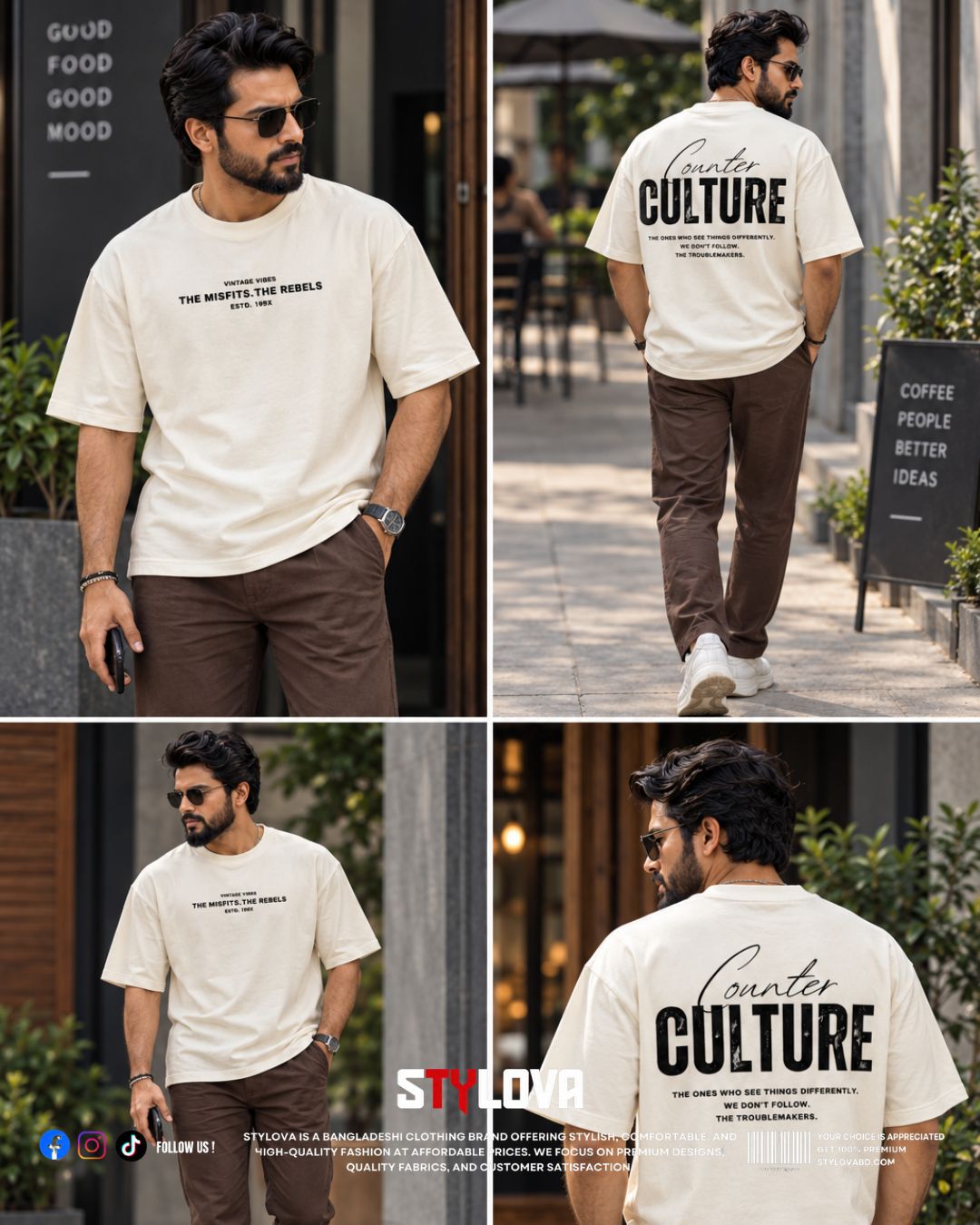 Drop Shoulder T Shirt | SF 21